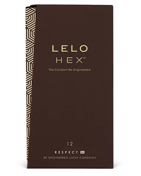 LELO - PRÉSERVATIFS HEX RESPECT XL PAQUET DE 12
