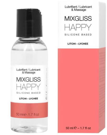 MIXGLISS - LUBRIFIANT SILICONE HAPPY LITCHI 50 ML