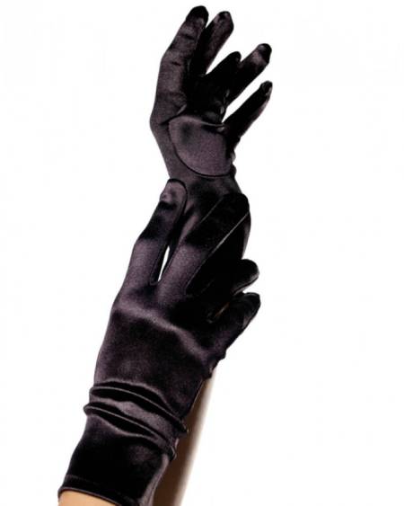 LEG AVENUE - GANTS SATIN NOIR