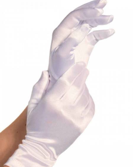 LEG AVENUE - GANTS SATIN BLANCS