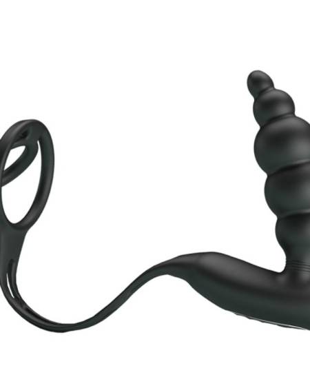 PRETTY LOVE - ANNEAUX PÉNIS AVEC PLUG VIBRATEUR