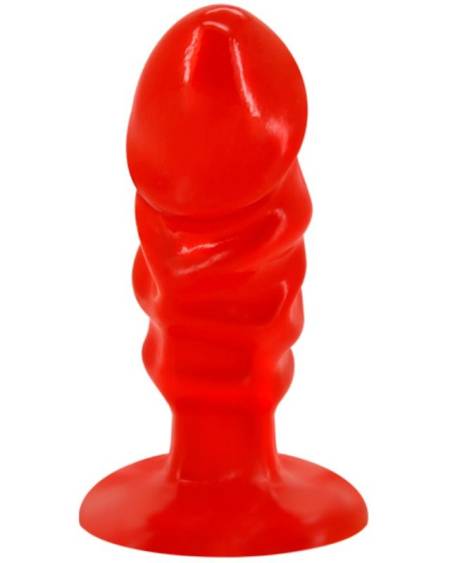 BAILE - PLUG ANAL UNISEXE AVEC VENTOUSE ROUGE