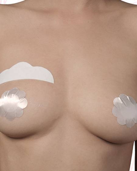 BYE-BRA - RENFORCEMENTSEINS + COUVRE-MAMETAUX SOIE BONNET F/H