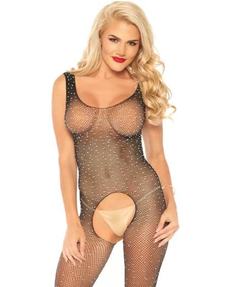 LEG AVENUE - BODYSTOCKING RÉSILLE TAILLE UNIQUE