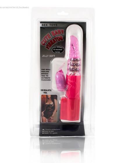 BAILE - ROTATEUR DE LAPIN ROSE AVEC SUPERSTIMULATEUR