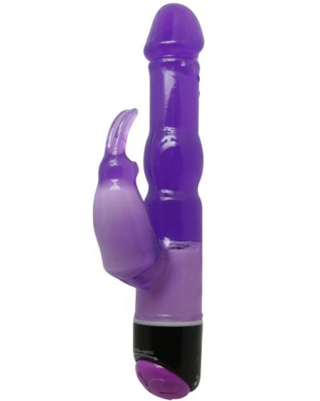 BAILE - VIBRATEUR FANTASY WAVES OF PLEASURE AVEC LAPIN LILAS 23 CM