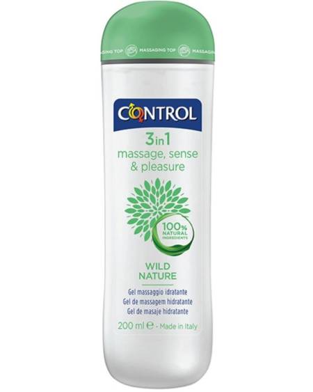 CONTROL - GEL DE MASSAGE NATURE SAUVAGE 3 EN 1 200 ML