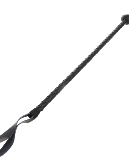DARKNESS - FOUET BDSM FÉTICHISTE EN CUIR 60CM