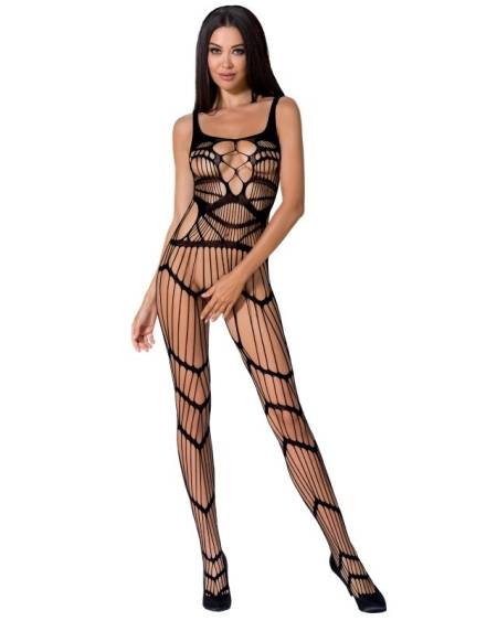 PASSION - FEMME BS058 BODYSTOCKING NOIR TAILLE UNIQUE