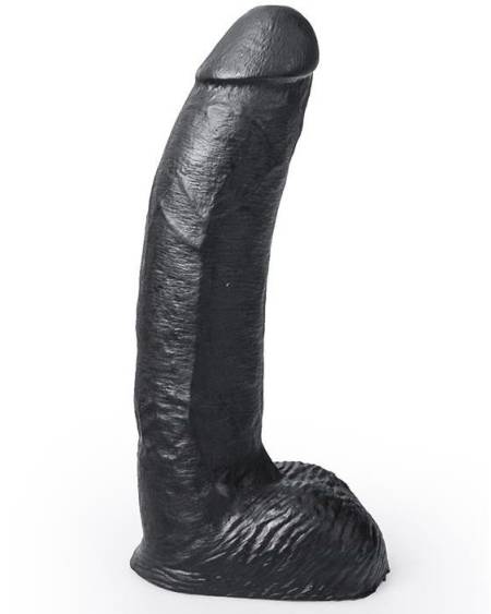 HUNG SYSTEM - GODE RÉALISTE COULEUR NOIR GEORGE 22 CM