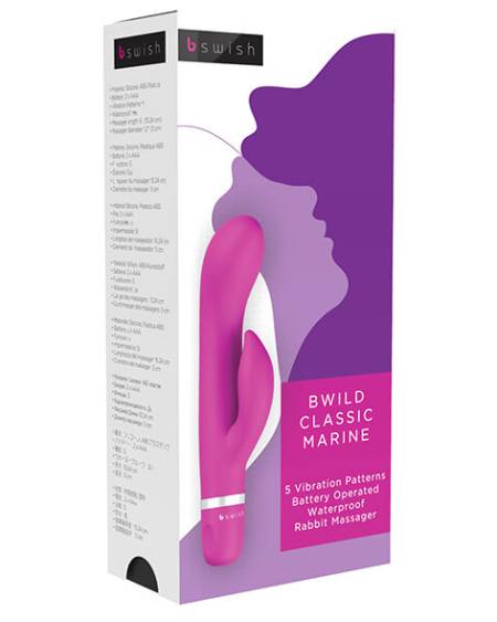 B SWISH - VIBRATEUR BWILD CLASSIC MARINE RABBIT CERISE