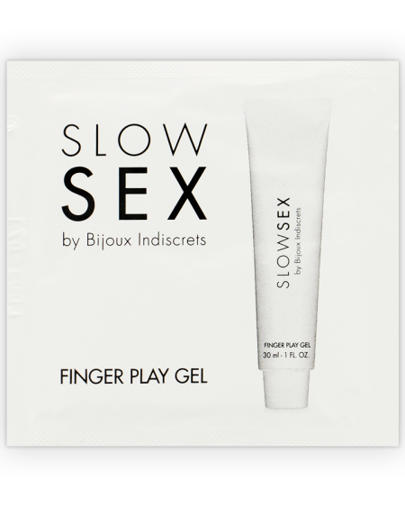 BIJOUX - GEL DE MASSAGE SEXE LENT AVEC JEU DE DOIGTS MONODOSE