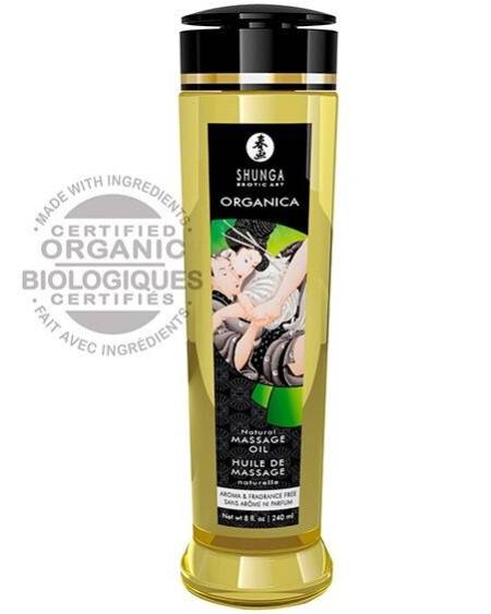 SHUNGA - HUILE DE MASSAGE NATURELLE BIO 240 ML