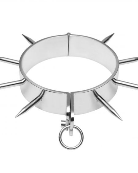 METAL HARD - COLLIER DESCLAVE BDSM AVEC POINTES