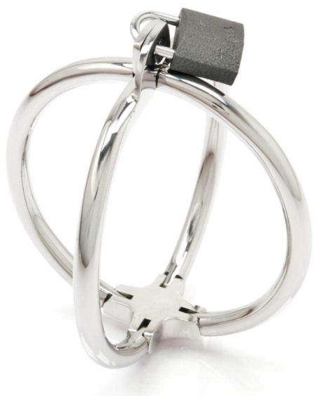 METAL HARD - MENOTTES CROISÉES , RETENUE EN ACIER INOXYDABLE