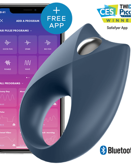 SATISFYER - APPLICATION PUISSANTE DE VIBRATEUR  UN ANNEAU ROYAL
