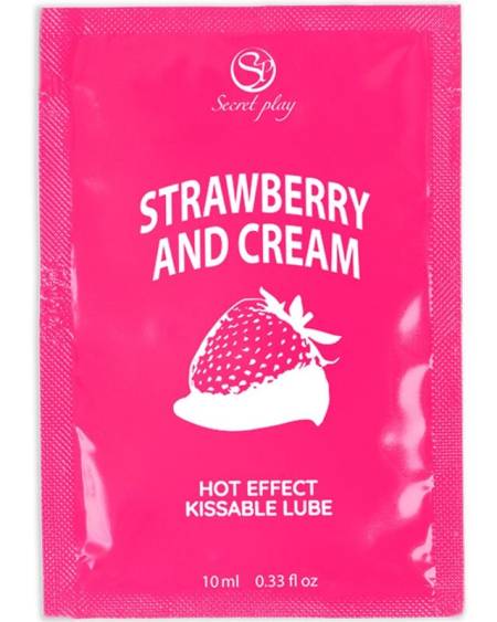 SECRETPLAY - LUBRIFIANT UNIDOSE FRAISES  CRÈME 10ML