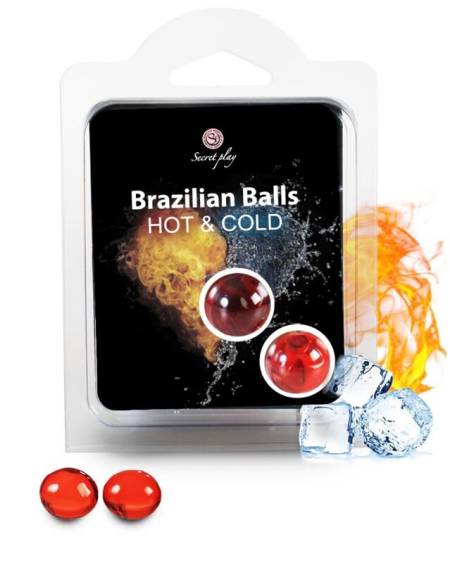 SECRETPLAY - BALLES BRÉSILIENNES EFFET CHALEUR ET FROID 2 UNITÉS