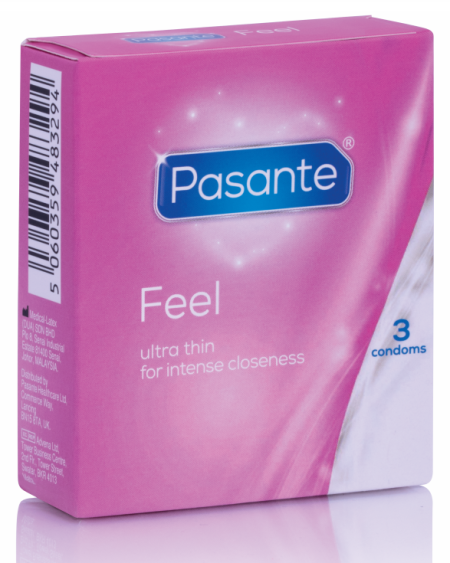 PASANTE - PRÉSERVATIFS SENSIBLES ULTRA MINCE 3 UNITÉS