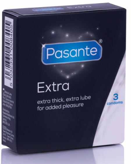 PASANTE - PRÉSERVATIF EXTRA EXTRA ÉPAIS PAR 3 UNITÉS