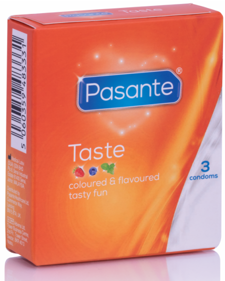 PASANTE - PRÉSERVATIFS SAVEURS 3 UNITÉS