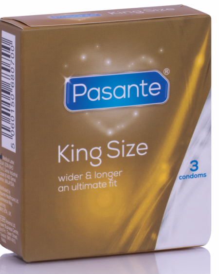 PASANTE - PRÉSERVATIFS KING SIZE 3 UNITÉS