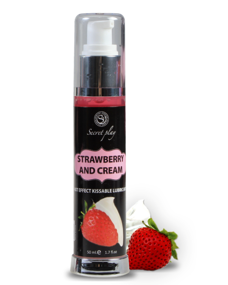 SECRETPLAY - LUBRIFIANT 2-1 EFFET CHALEUR FRAISE  CRÈME 50 ML