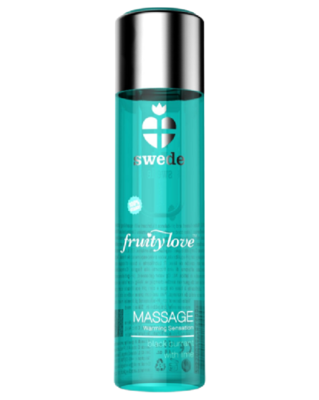 SWEDE - FRUITY LOVE HUILE DE MASSAGE EFFET CHAUFFANT CASSIS ET CITRON VERT 120 ML
