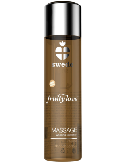 SWEDE - FRUITY LOVE HUILE DE MASSAGE EFFET CHAUFFANT CHOCOLAT NOIR INTENSE 120 ML