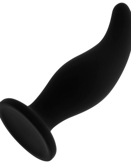OHMAMA - PLUG ANAL EN SILICONE COURBÉ POINT P 12 CM