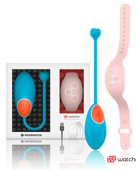 WEARWATCH - TÉLÉCOMMANDE WATCHME TECHNOLOGIE OEUF BLEU / ROSE
