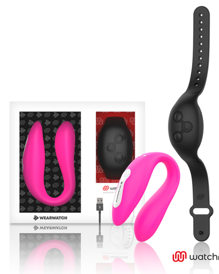 WEARWATCH - VIBRATEUR DOUBLE TECHNOLOGIE WATCHME FUCHSIA/AZABACHE